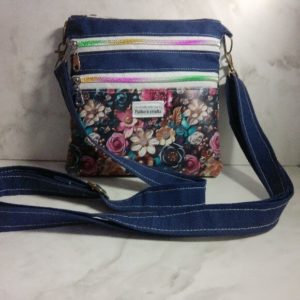 Crossbody blue bag