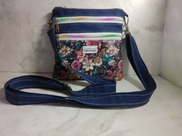 Crossbody blue bag