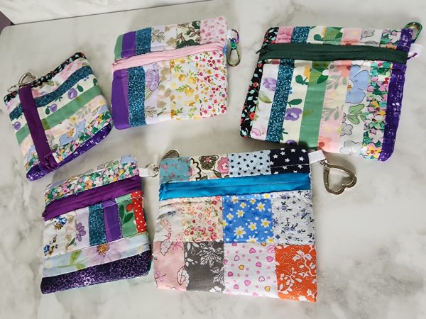 Quilted wristlet Wallets