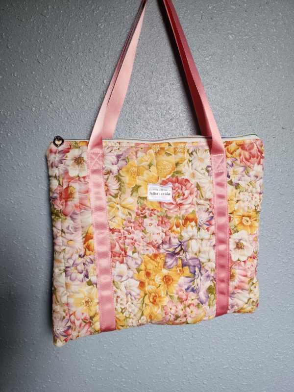 Multicolored Floral iPad Bag - Image 2