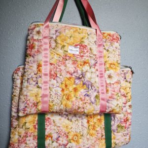 Multicolored Floral Computer Bag