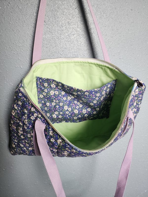 Purple Floral Computer Bag - Image 3