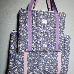 Purple Floral Computer Bag