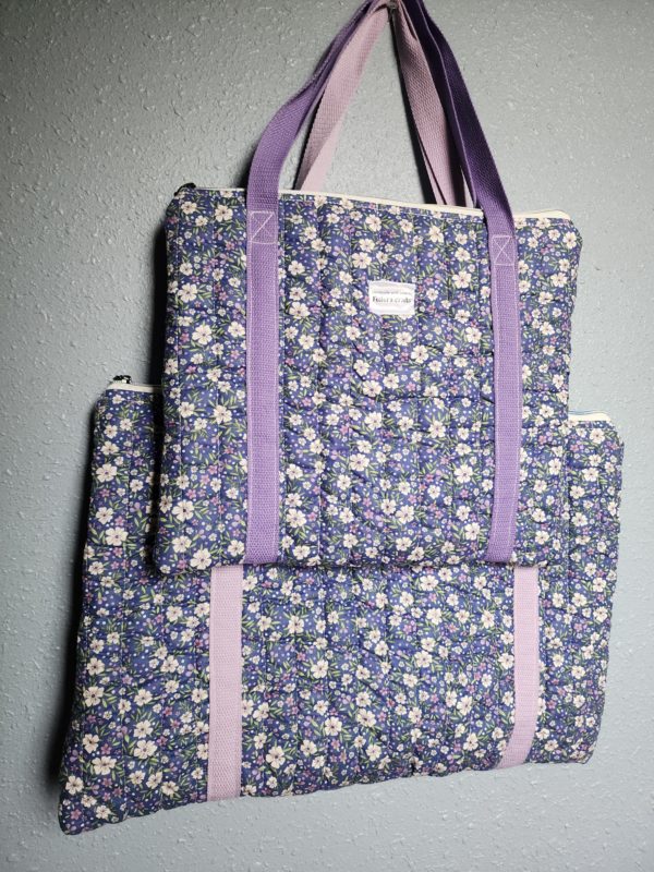 Purple Floral iPad Bag